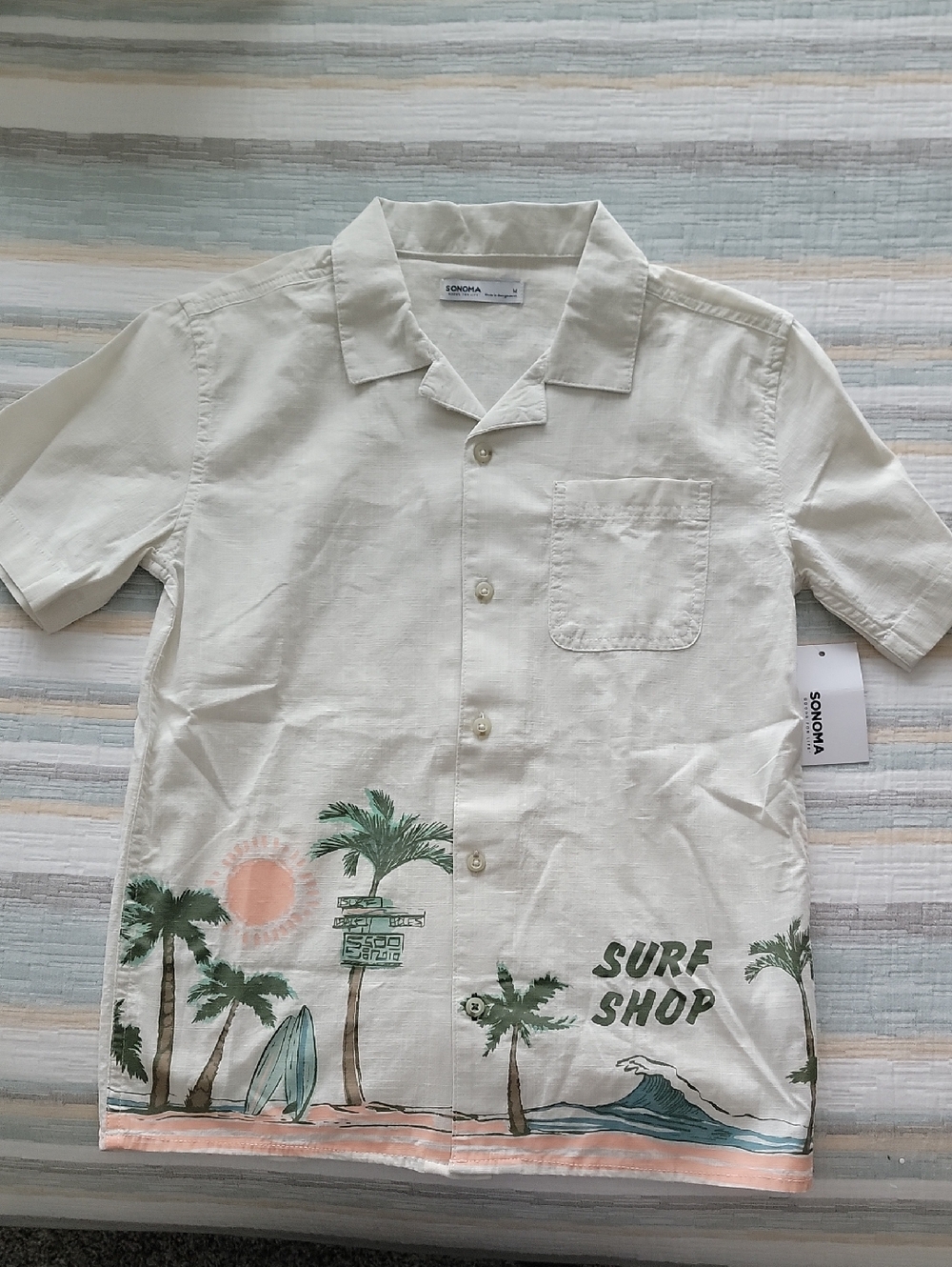 Boys Surf Shop Camp Shirt
